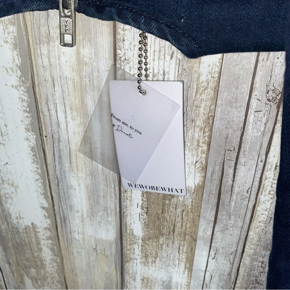 NWT WeWoreWhat Dani Denim Blue Jumpsuit - Picture 9 of 9
